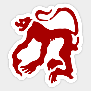 Koloman Moser Angry Monkey Sticker